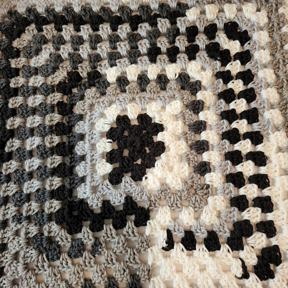 Handmade Crocheted Newspaper Baby Blanket - Picture 2 of 6